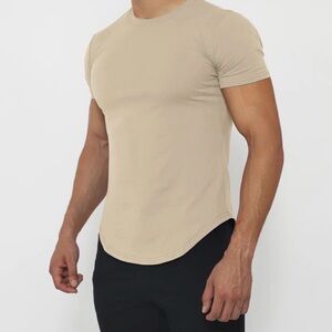 NWOT, Aha selected, men’s khaki short sleeve t-shirt in khaki, A92